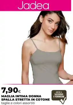 Extracoop Maglia intima donna spalla stretta in cotone offerta