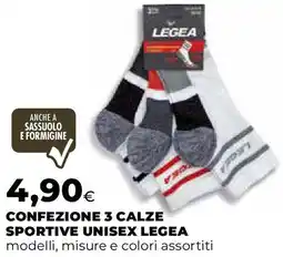 Extracoop Confezione 3 calze sportive unisex legea offerta