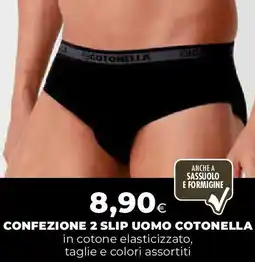 Extracoop Confezione 2 slip uomo cotonella offerta