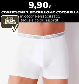 Extracoop Confezione 2 boxer uomo cotonella offerta