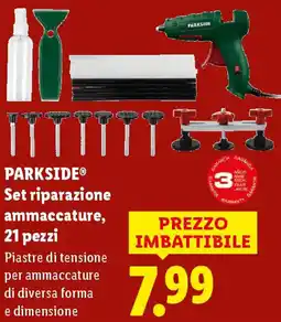 Lidl PARKSIDE Set riparazione ammaccature, 21 pezzi offerta
