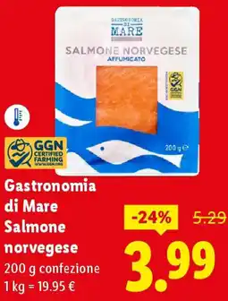 Lidl Gastronomia di Mare Salmone norvegese offerta
