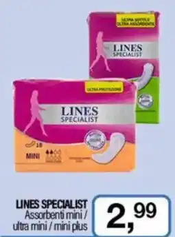 Caddy's LINES SPECIALIST Assorbenti mini/ultra mini/mini plus offerta