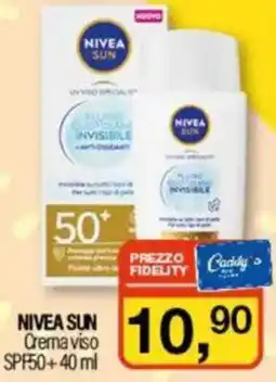 Caddy's NIVEA SUN Crema viso SPF50+ offerta