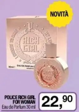 Caddy's POLICE RICH GIRL FOR WOMAN Eau de Parfum offerta