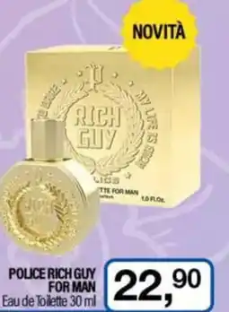 Caddy's POLICE RICH GUY FOR MAN Eau de Toilette offerta