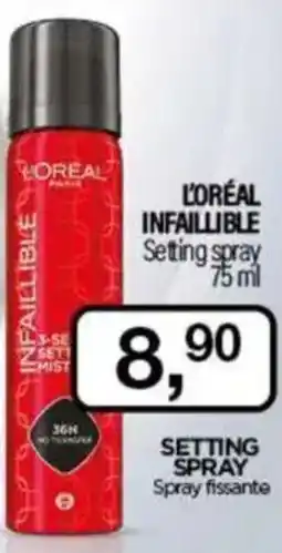 Caddy's L'ORÉAL INFAILLIBLE Setting spray offerta