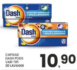 Despar Capsule DASH pods vari tipi 30 lavaggi offerta