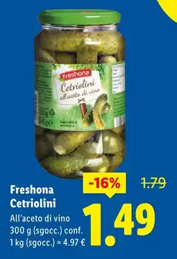 Lidl Freshona Cetriolini offerta