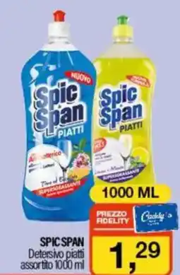 Caddy's SPIC SPAN Detersivo piatti assortito offerta