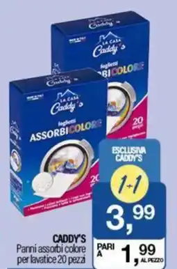 Caddy's CADDY'S Panni assorbi colore per lavatice 20 pezzi offerta