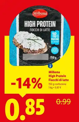 Lidl Milbona High Protein Fiocchi di latte offerta