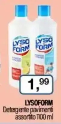 Caddy's LYSOFORM Detergente pavimenti assortito offerta