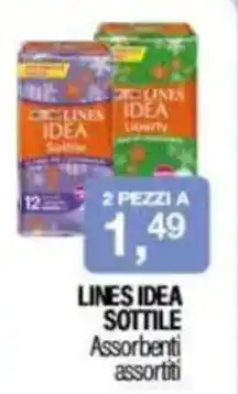Caddy's LINES IDEA SOTTILE Assorbenti assortiti offerta