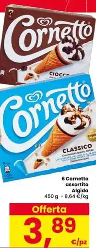 Despar 6 Cornetto assortito Algida offerta