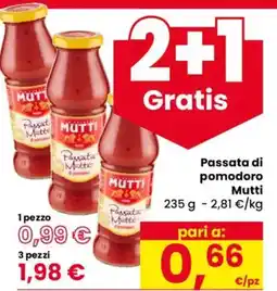 Despar Passata di pomodoro Mutti offerta