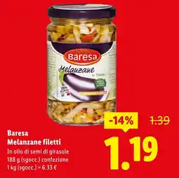 Lidl Baresa Melanzane filetti offerta
