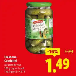 Lidl Freshona Cetriolini offerta