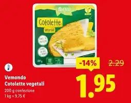 Lidl Vemondo Cotolette vegetali offerta
