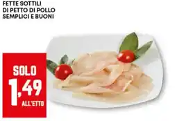 Pam Fette sottili di petto di pollo semplici e buoni offerta