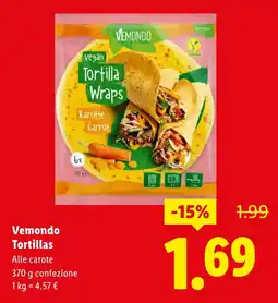 Lidl Vemondo Tortillas offerta