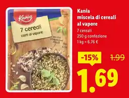 Lidl Kania miscela di cereali al vapore offerta