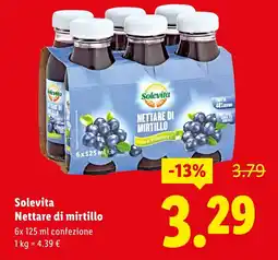 Lidl Solevita Nettare di mirtillo offerta