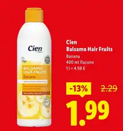Lidl Cien Balsamo Hair Fruits offerta