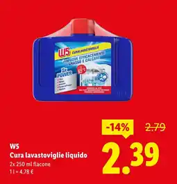 Lidl W5 Cura lavastoviglie liquido offerta
