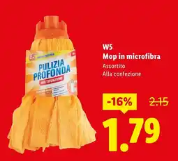 Lidl W5 Mop in microfibra offerta