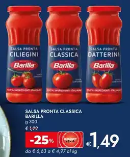 Bennet Salsa pronta classica BARILLA offerta