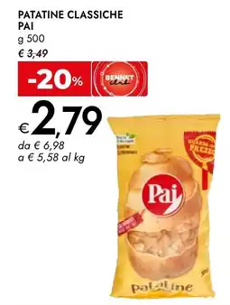 Bennet Patatine classiche ΡΑΙ offerta