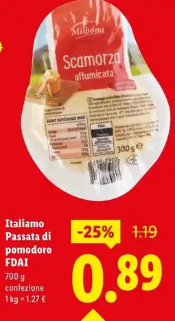 Lidl Italiamo Passata di pomodoro FDAI offerta