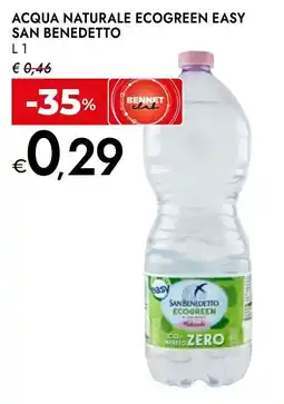 Bennet Acqua naturale ecogreen easy SAN BENEDETTO offerta