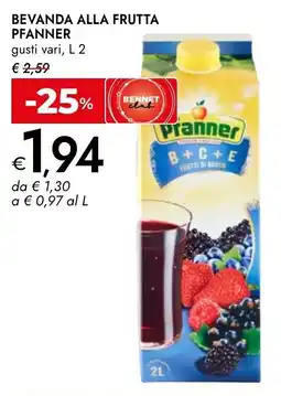 Bennet Bevanda alla frutta PFANNER offerta