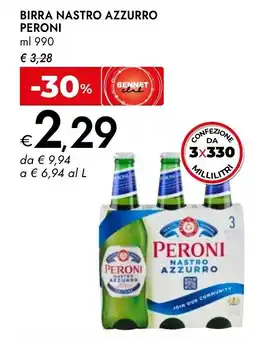 Bennet Birra nastro azzurro PERONI offerta