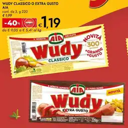 Bennet Wudy classico o extra gusto AIA offerta