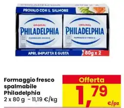 Despar Formaggio fresco spalmabile Philadelphia offerta
