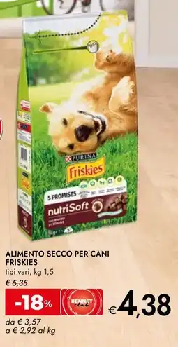 Bennet Alimento secco per cani friskies offerta