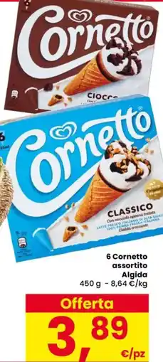 Despar 6 Cornetto assortito Algida offerta