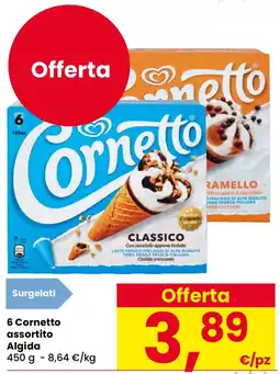 Eurospar 6 Cornetto assortito Algida offerta