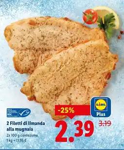 Lidl 2 Filetti di limanda alla mugnaia offerta