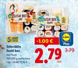 Lidl Select&Go Sushi box offerta