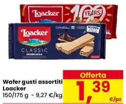 Despar Wafer gusti assortiti Loacker offerta