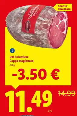Lidl Dal Salumiere Coppa stagionata offerta