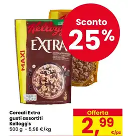 Eurospar Cereali Extra gusti assortiti Kellogg's offerta