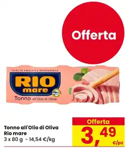 Eurospar Tonno all'Olio di Oliva Rio mare offerta