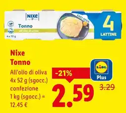 Lidl Nixe Tonno offerta
