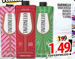 Il Genio Supermercato Tavernello vino rosso bianco rosato offerta