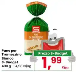 Despar Pane per Tramezzino Bianco S-Budget offerta